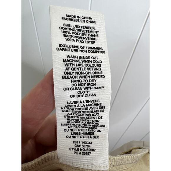 Avec Les Filles Tan Vegan Leather Paperbag Drawstring Waist Size 1X NWT - Picture 7 of 7